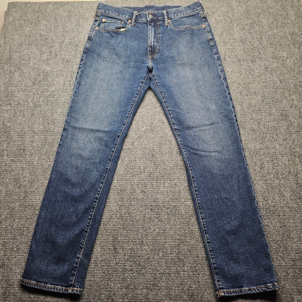 Gap Mens Straight Leg Jeans 32x32 Medium Wash Blue Denim 1969 For Good